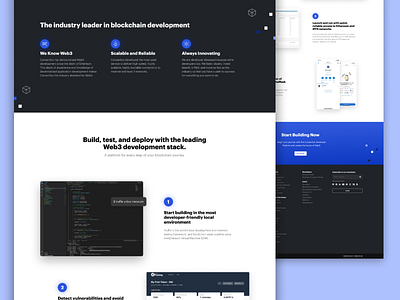 ConsenSys Developer Landing crypto design desktop landing page ui ui design ux design visual design web design web3 website