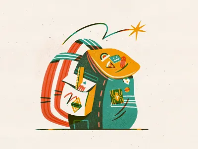 Daily Drawing - Bags backtoschool bags drawing illustration patterndesign procreate sticker