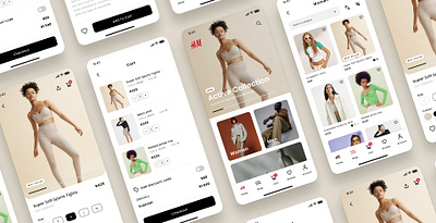 H&M App Concept app apparel brands clothing design e commerce figma hm interface mobile app online store shopping store ui ui design