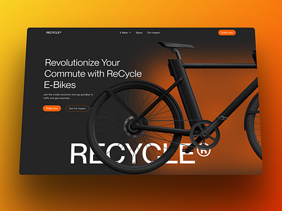 E-Bike E-Commerce Store blackyellow design ecommerce figma ui webdesign