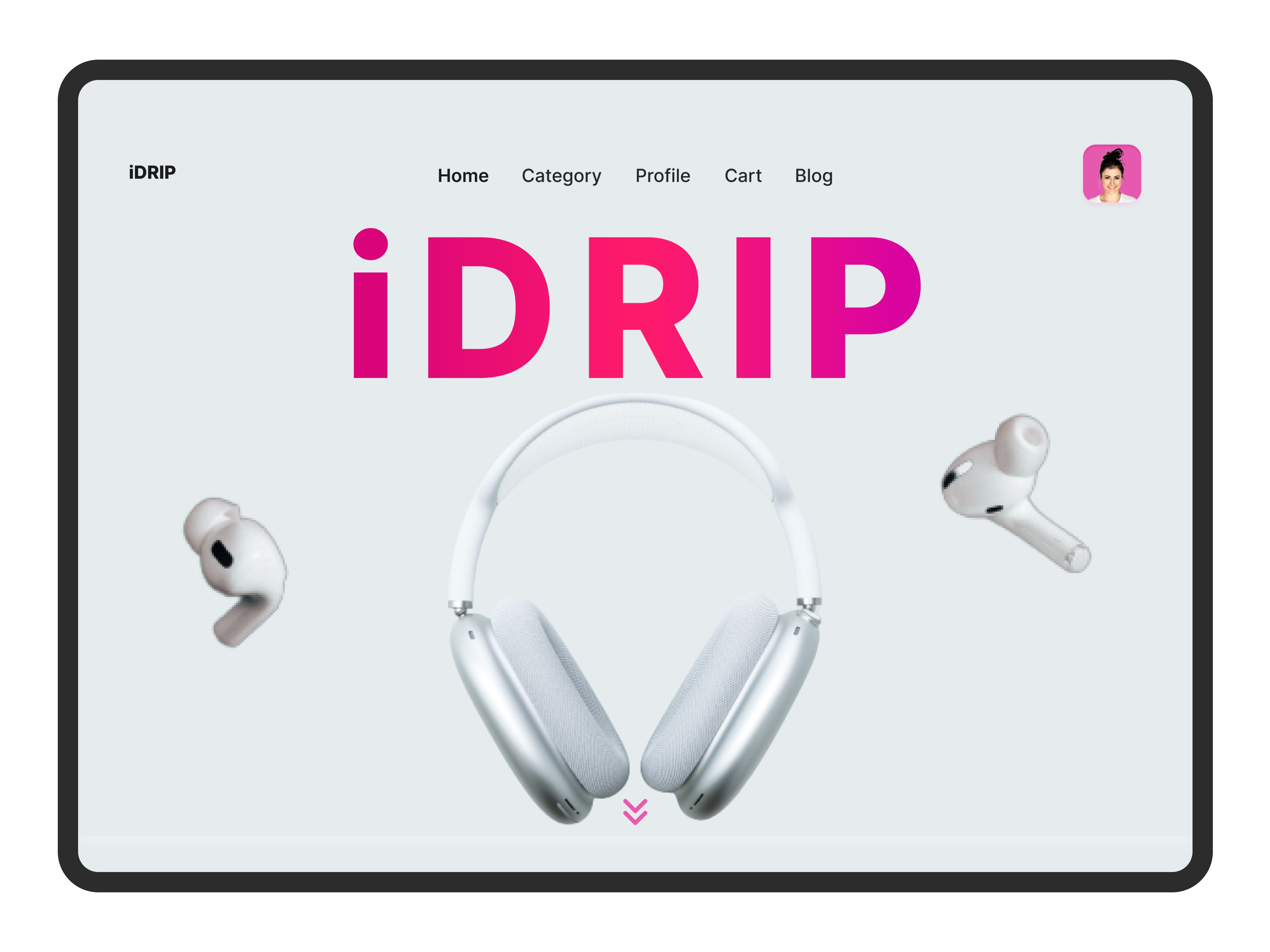 iDRIP Web UI Design animation design e commerce ecommerce figma smartanimate ui uidesign uiux ux uxdesign webdesign