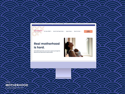 The Motherhood Center Website agency brand branding creative agency creative studio design illustration logo nyc vector web design website website design