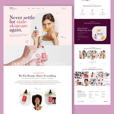 Beauty Website Design beauty