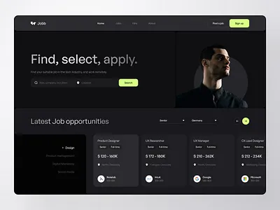 UI Concept Design - Employment Marketplace app design concept design design illustration job job finder mobile app mobile ui ui uidesign uiux web app