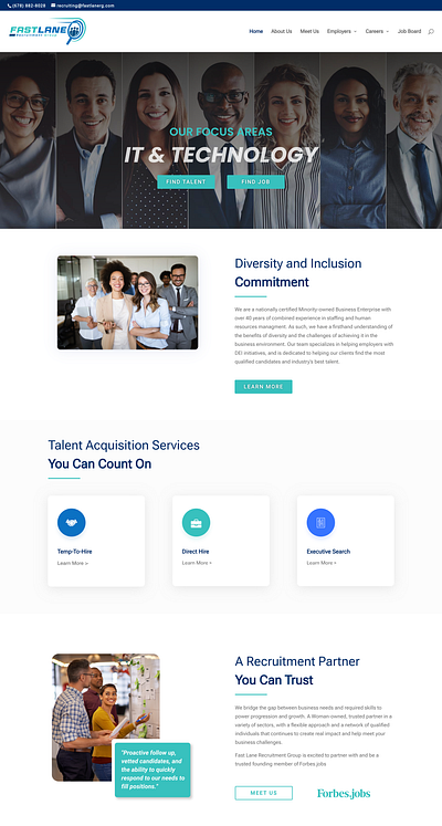 New Website Design for boutique Recruitment Agency branding graphic design logo ui