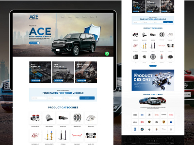 Ace Armour | Web design | UI/UX design branding design graphic design illustration logo logo design ui web design web development