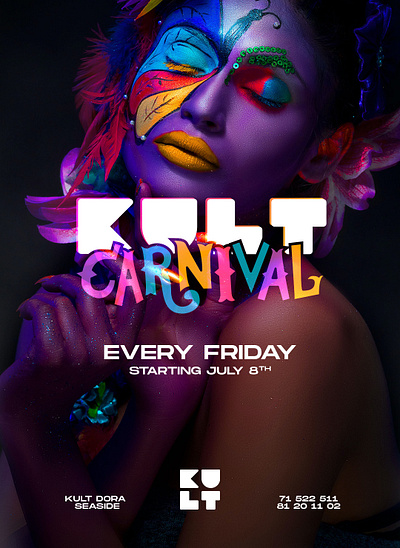 KULT Nights branding design graphic design illustration logo typography