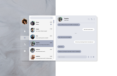 Daily UI 013 | Direct Messaging app chat chat design daily ui daily ui 13 design direct messaging figma messaging ui