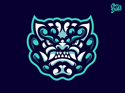 Elyandra Mascot Logo branding bretagne design didier esport games gaming graphiste illustration japan komainu laureaux logo logos mascot mascotte vector