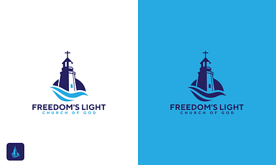 Freedom's Light Church of God app branding church logo design graphic design illustration logo typography ui ux vector