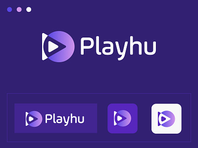 Playhu logo brand identity branding gradient logo icon logo logo design modern logo play play logo popular logo simple symbol visual identity