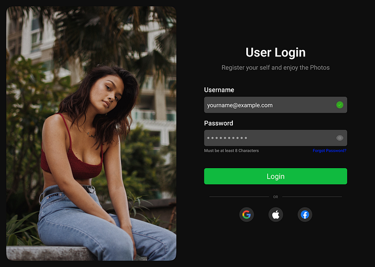 Login Page by athul s nair on Dribbble