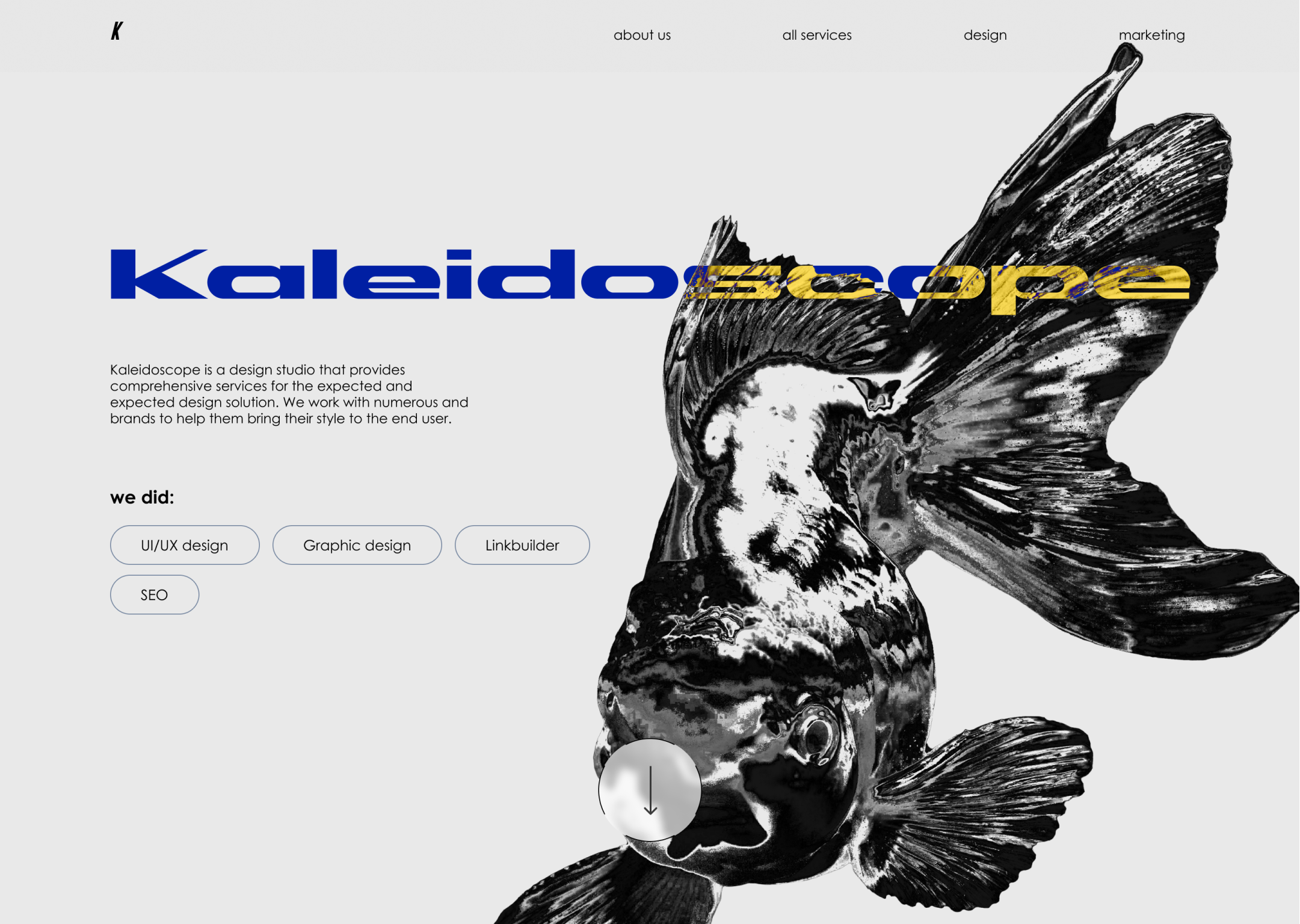 Example of kaleidoscope | design agency. uiux