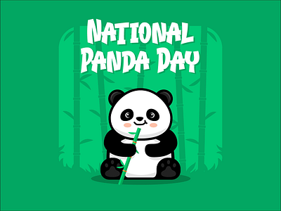Panda Day animation bamboo design graphic design graphics holiday illustration motion graphics panda panda day