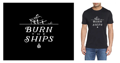 Burn the Ships Merch Ideas branding design graphic design illustration typography