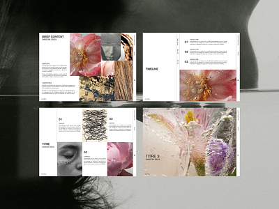 Brief Layout for Fragrance beauty branding brief design brief layout fragrance graphic design layout layout design presentation design presentation layout