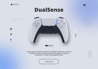 DualSense Design animation branding graphic design ui