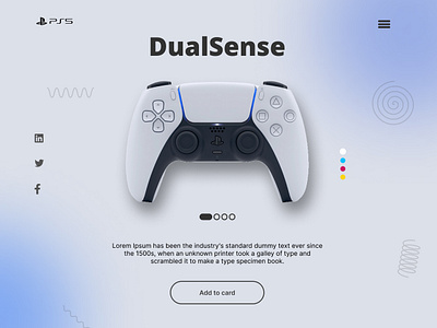 DualSense Design animation branding graphic design ui