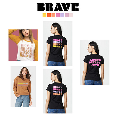 Brave Merch Ideas 2022 branding design graphic design illustration logo typography vector