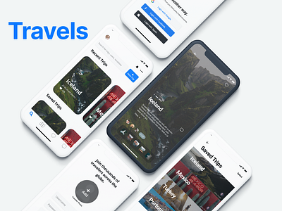 📱 Travels Mobile UI app design graphic design mobile mobile app mobile app concept social application social media travel website ui ux