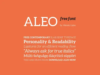 Download: Aleo Free Font Family branding custom design designer download font font family free freebie graphic design graphicghost lettering logo print design serif font tools type typeface typography web design