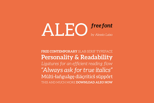 Download: Aleo Free Font Family by Graphic Ghost on Dribbble
