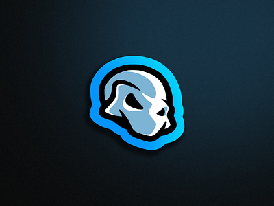 Skull 03 art blue branding cool creative design gaming graphic design illustration logo mascot mascot logo skull skull logo skulls sports sports logo ui vector