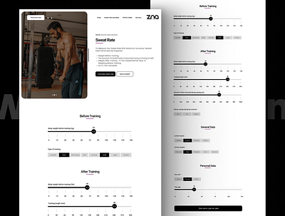 Sweat Rate Calculator Web Design UI calculator design calculator ui design illustration logo sweat calculator sweat rate calculator design ui ui design uiux uiux design web design web ui website design