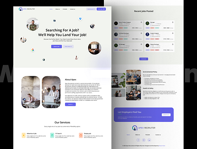 Apex Recruitment Website UI design illustration logo recruitment web design ui ui design uiux uiux design uiux website web design web ui web uiux website design wordpress website