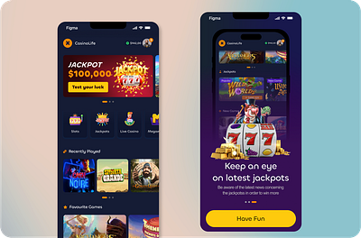 CasinoLife card card game cardgames cards casino design game illustration joker logo mobile ui