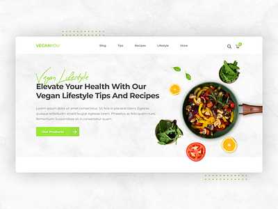 Vegan Lifestyle Blog branding design food graphic design green greens logo ui ux vegan veganfoods web desgin web page webdesign