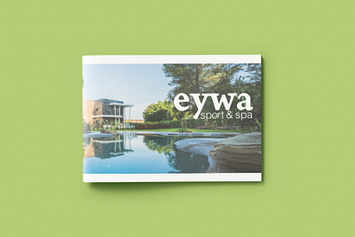 Eywa sport & spa brochure branding graphic design