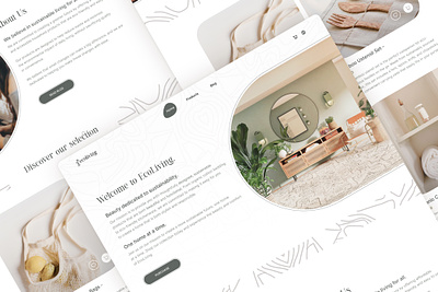 Day 12 I UI Challenge I E-commerce Landing Page branding colors e-commerce earthy tones eco-friendly landing page moodboard natural natural texture pattern sustainable product ui design visual branding webdesign website