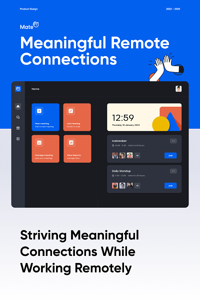 Online video meeting web app to connect, play and work branding design interview logo meeting online product design remote work research team building teambuilding ui ux video web app web application webdesign website working remotely
