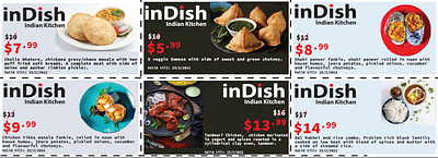 Promotional Coupons for a Restaurant branding graphic design logo