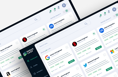 Debug Loop Job Board Design Low-Fi app branding design illustration re design ui user inerface ux