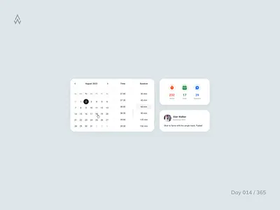 Day 014 — Calendar Components calenar challenge clean component daily ui dashboard date datepicker design figma form input minimal popover schedule soft timepicker ui ukraine web