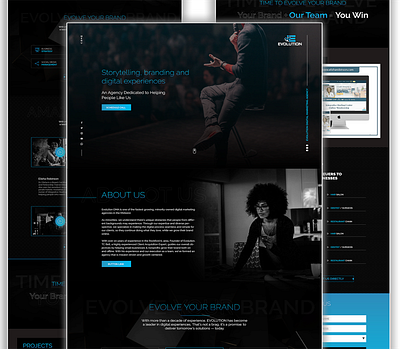Digital Marketing Agency Website branding digital agency photoshop ui user experience design web design website