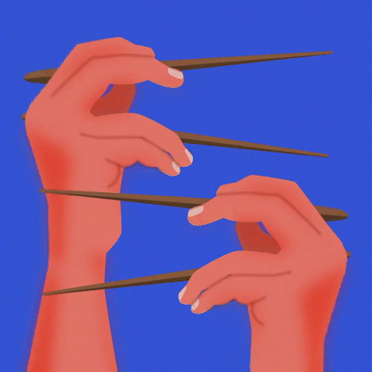 How to use the chopsticks animation graphic design motion graphics