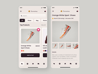 Kumashop | App Design app design mobile shop ui