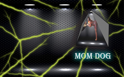 Mom Dog 3d animation banner branding design graphic design illustration ui vector