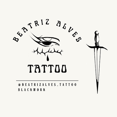 Tattoo | logo & business card branding businesscard card design eyes graphic design illustration logo sword tattoo tattoocard tattoodesign typography vector