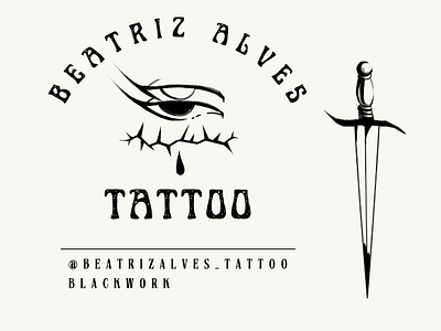 Tattoo | logo & business card branding businesscard card design eyes graphic design illustration logo sword tattoo tattoocard tattoodesign typography vector