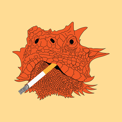 Horny Toad design graphic design illustration vector