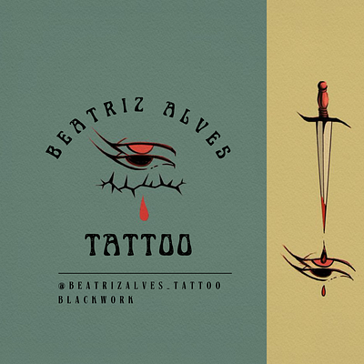 Tattoo | logo & business card branding businesscard card design eyes graphic design illustration logo sword tattoo tattoodesign vector