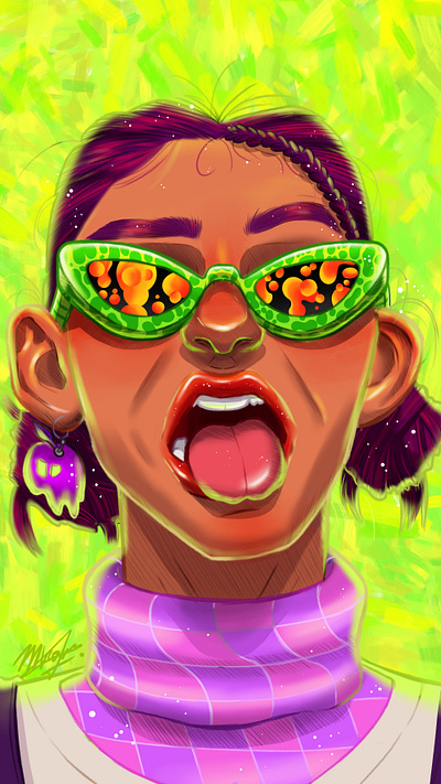 Lemon Spice argentina artist design ilustration krita portrait vibrant