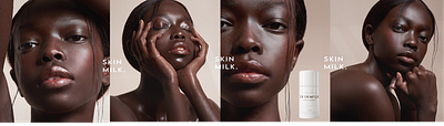 SKIN MILK, Skincare Brand brand branding cosmetic design digital design graphic design logo luxury minimal modern skincare typ typography ui ux web web design