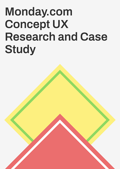 Monday.com Case Study case study journey map miro site map user flow user reaserch ux ux research