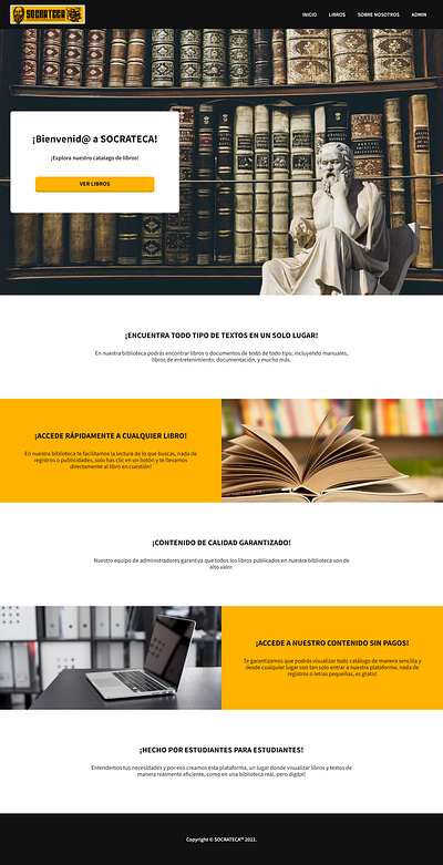 SOCRATECA (DEMO v1.0) app books design logo prototipo python ui ux web