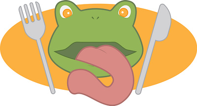 Hungry Frog adobe adobe illustrator frog graphic design illustration illustrator